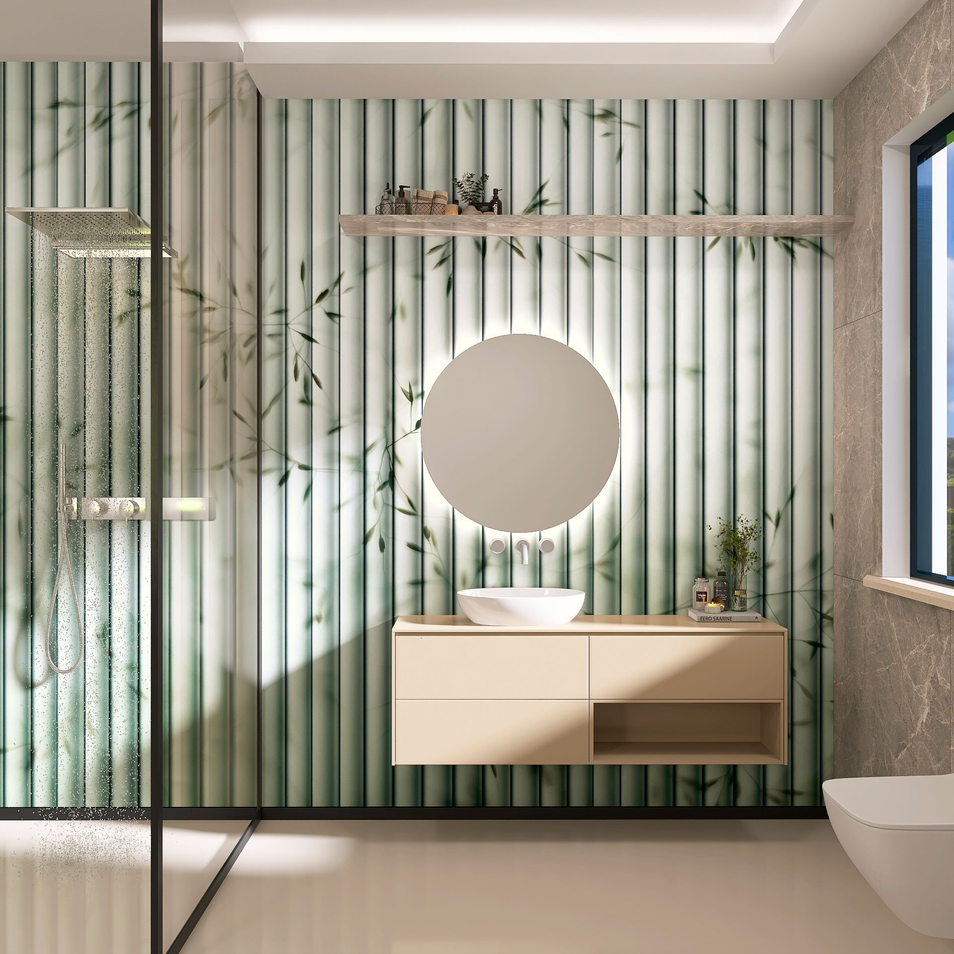 Carta da parati Bamboo Wall — Color Art Center Boscoreale