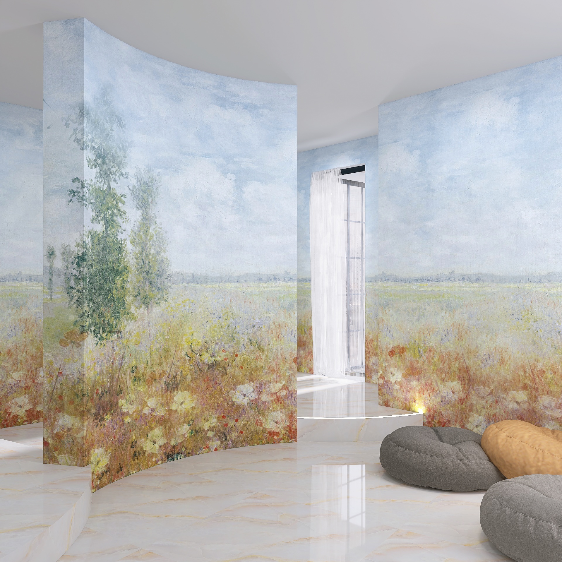 Carta da parati Behind The Wall — Color Art Center Boscoreale