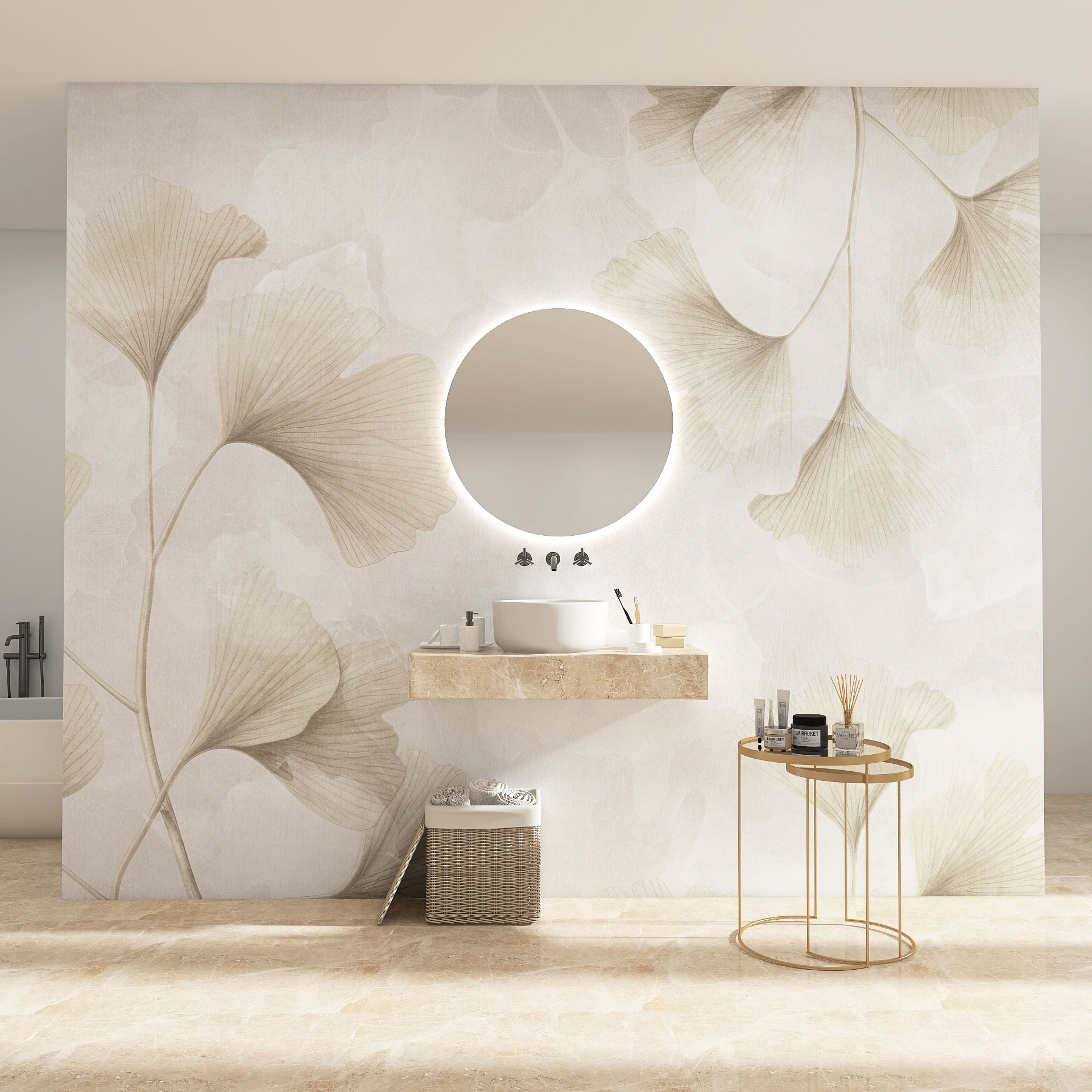 Carta da parati Biloba — Color Art Center Boscoreale