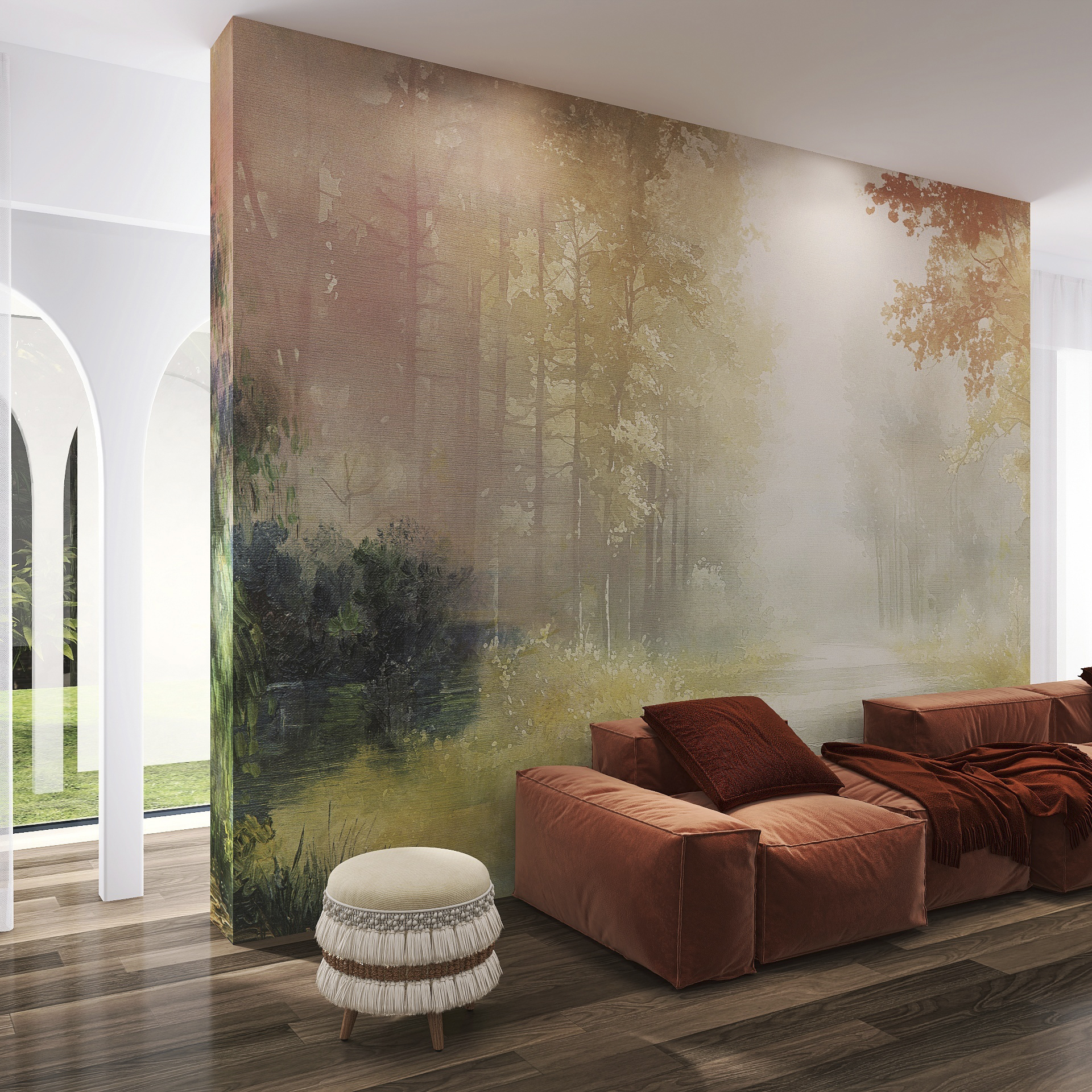 Carta da parati Canvart — Color Art Center Boscoreale