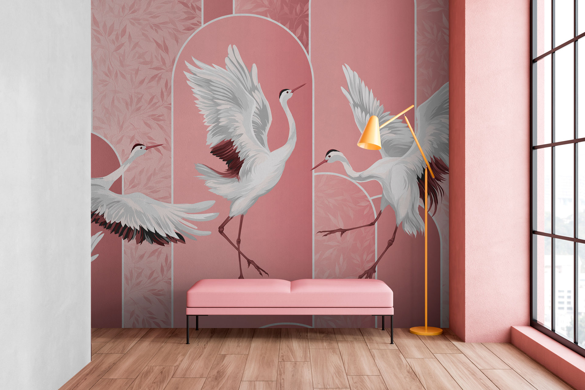 Carta da parati Crane — Color Art Center Boscoreale