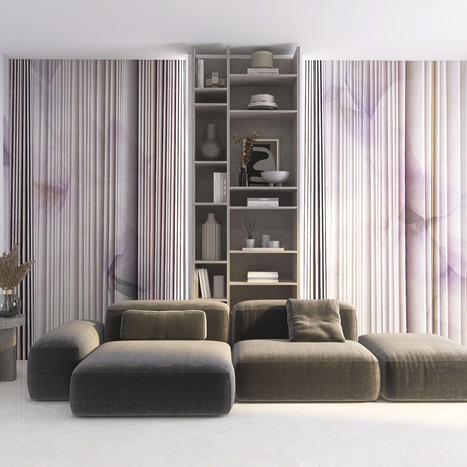 Carta da parati Drapery — Color Art Center Boscoreale