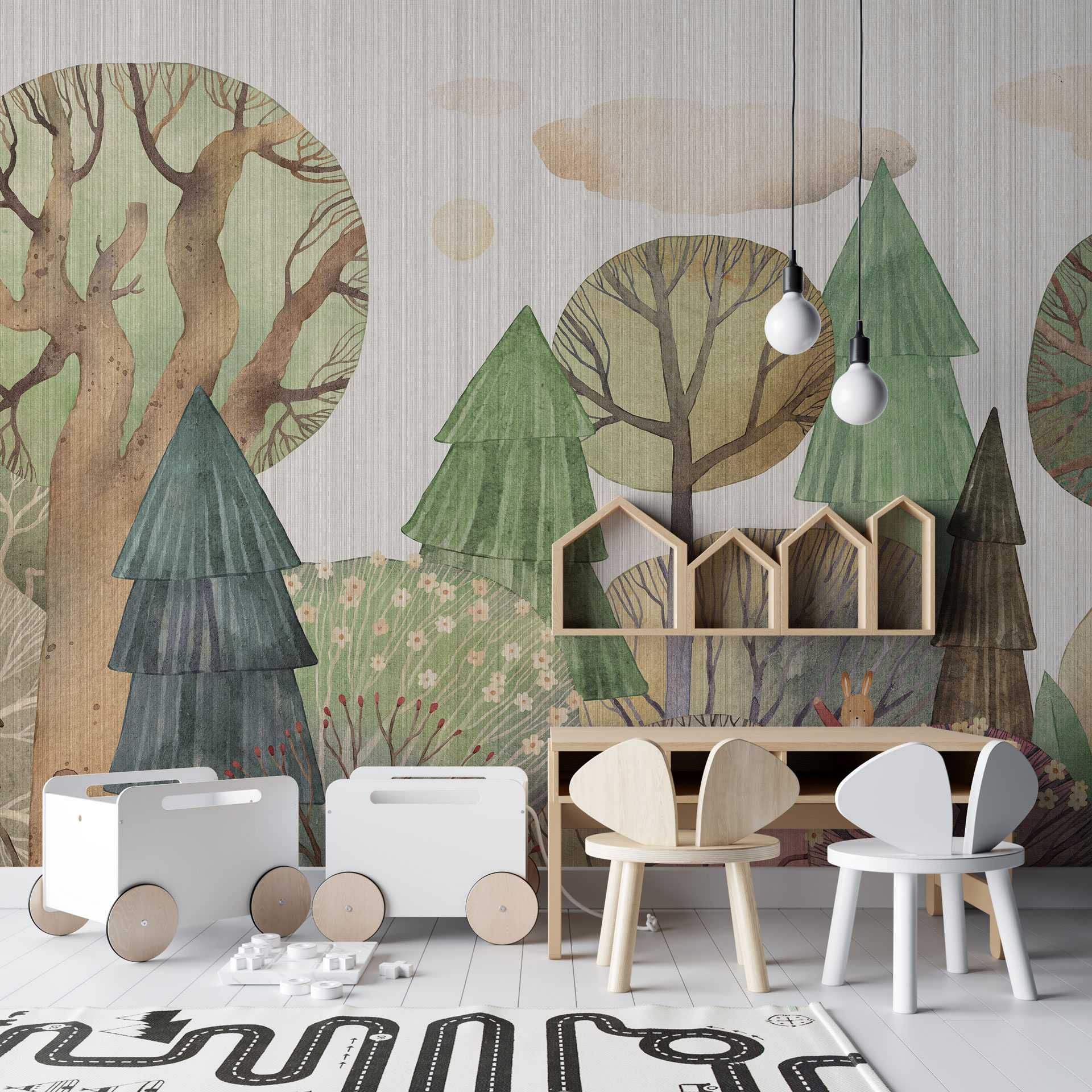 Carta da parati Camping — Color Art Center Boscoreale