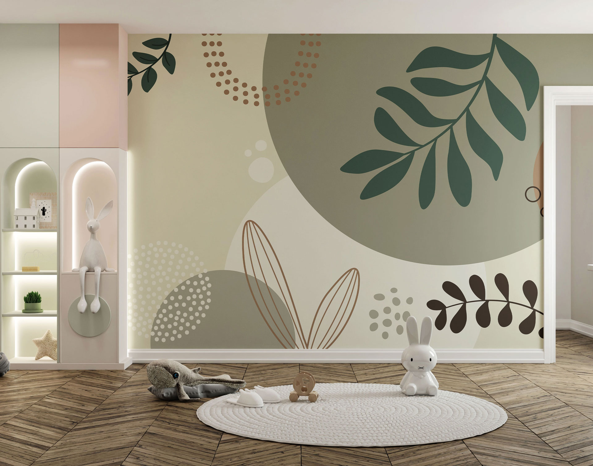 Carta da parati Circle Of Nature — Color Art Center Boscoreale