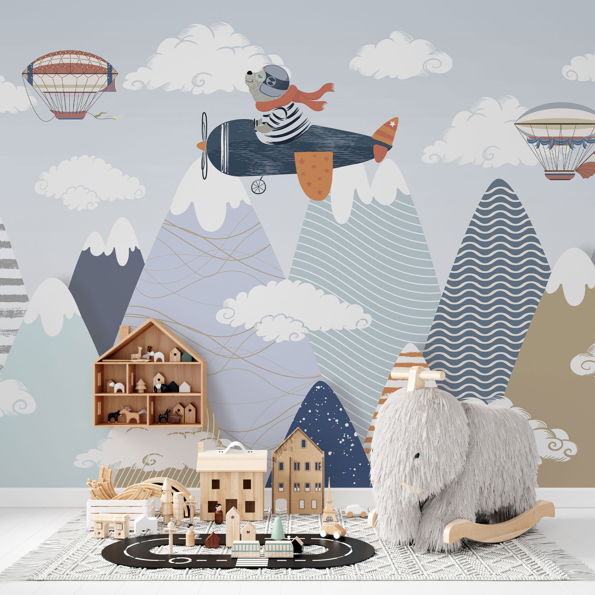 Carta da parati Fly Away — Color Art Center Boscoreale