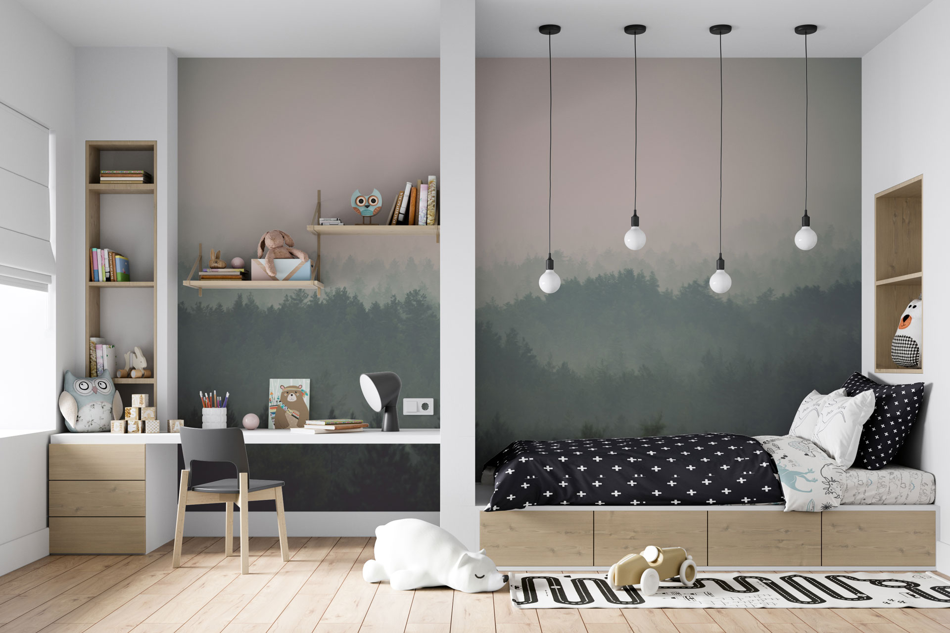 Carta da parati Foresta Nera — Color Art Center Boscoreale