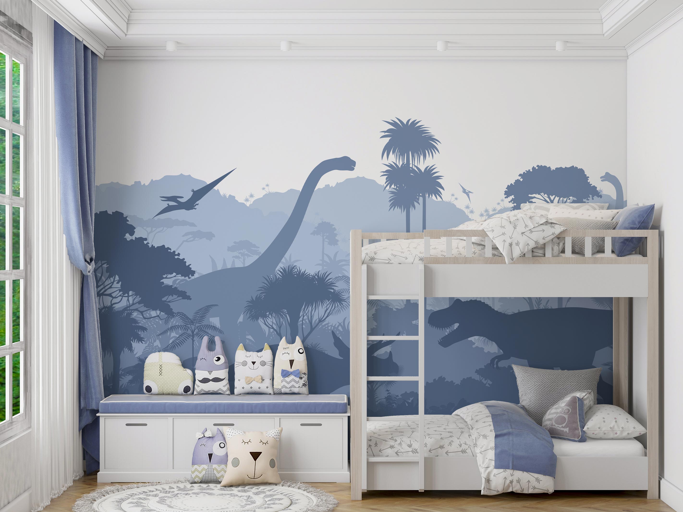 Carta da parati Jurassic Party — Color Art Center Boscoreale