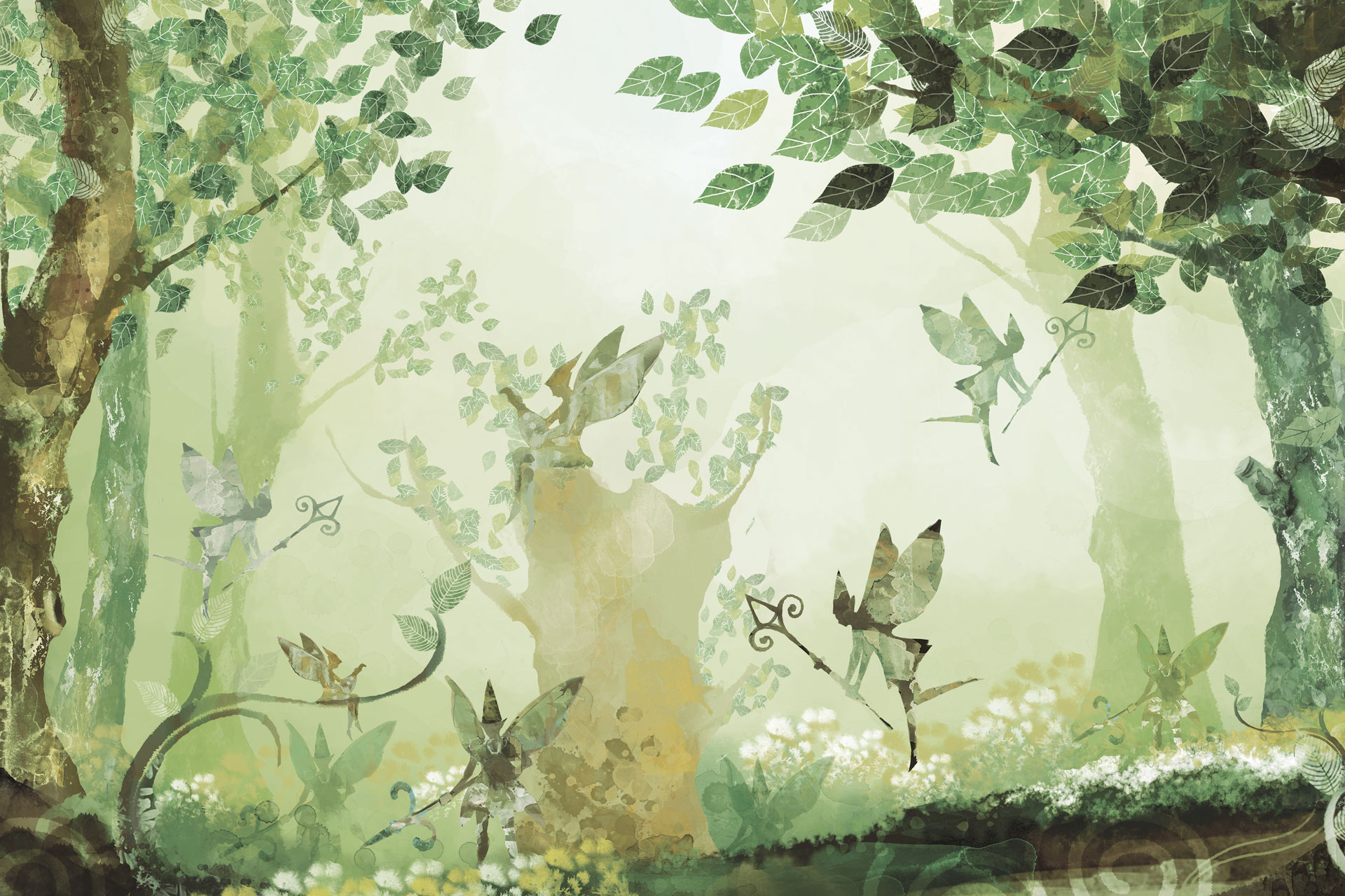 Carta da parati Magic Place — Color Art Center Boscoreale