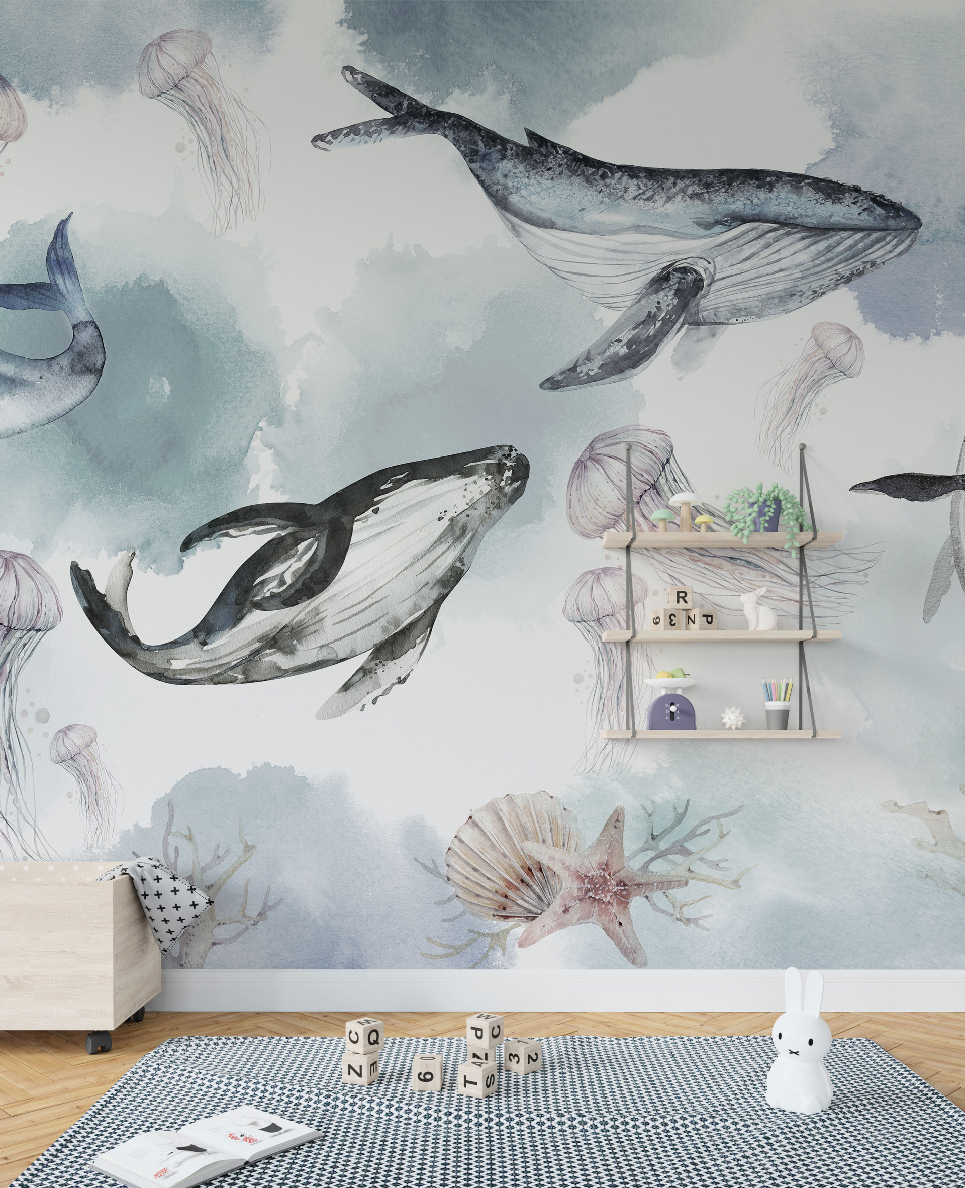 Carta da parati Moby Dick — Color Art Center Boscoreale