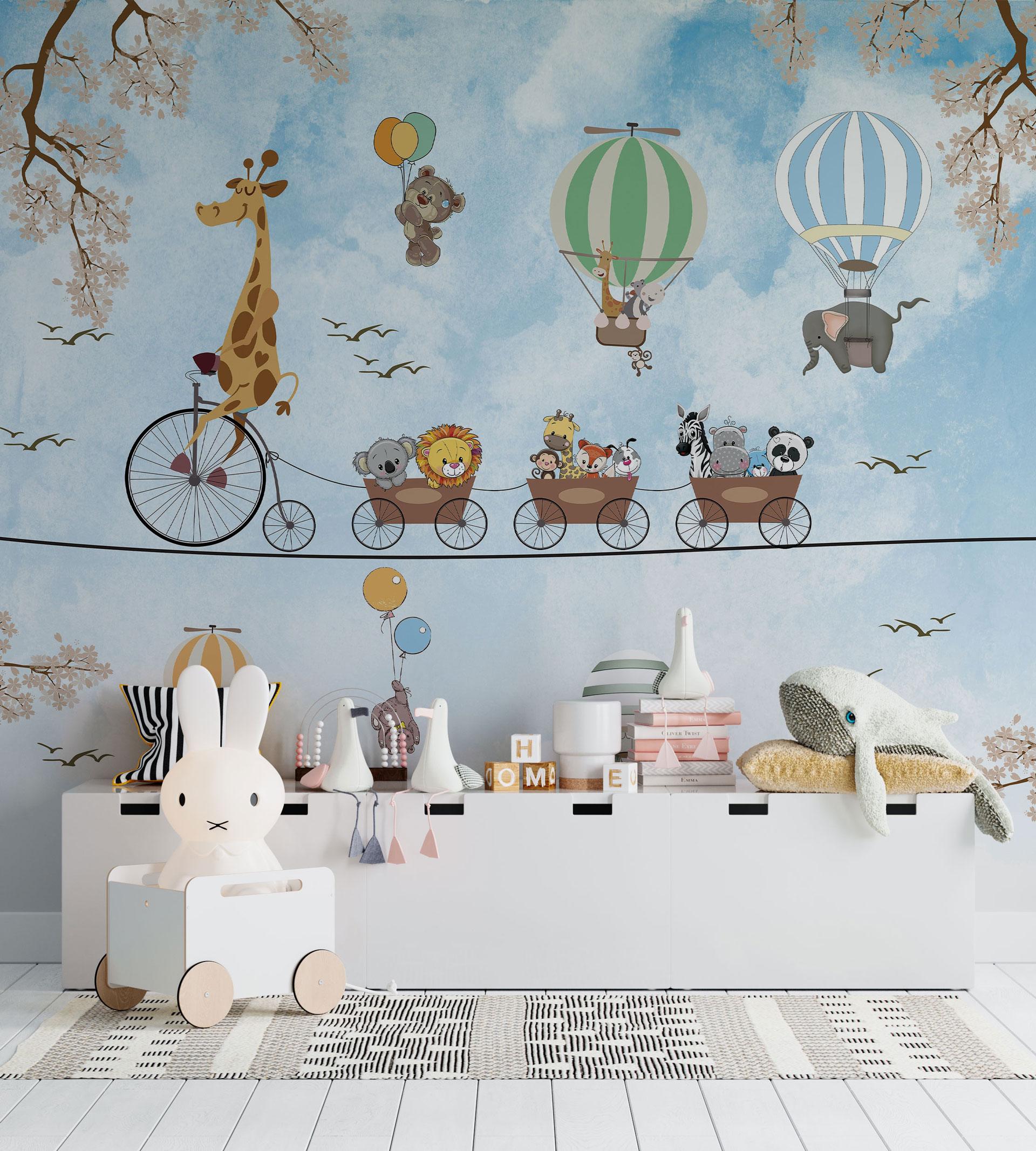 Carta da parati Piccoli Acrobati — Color Art Center Boscoreale