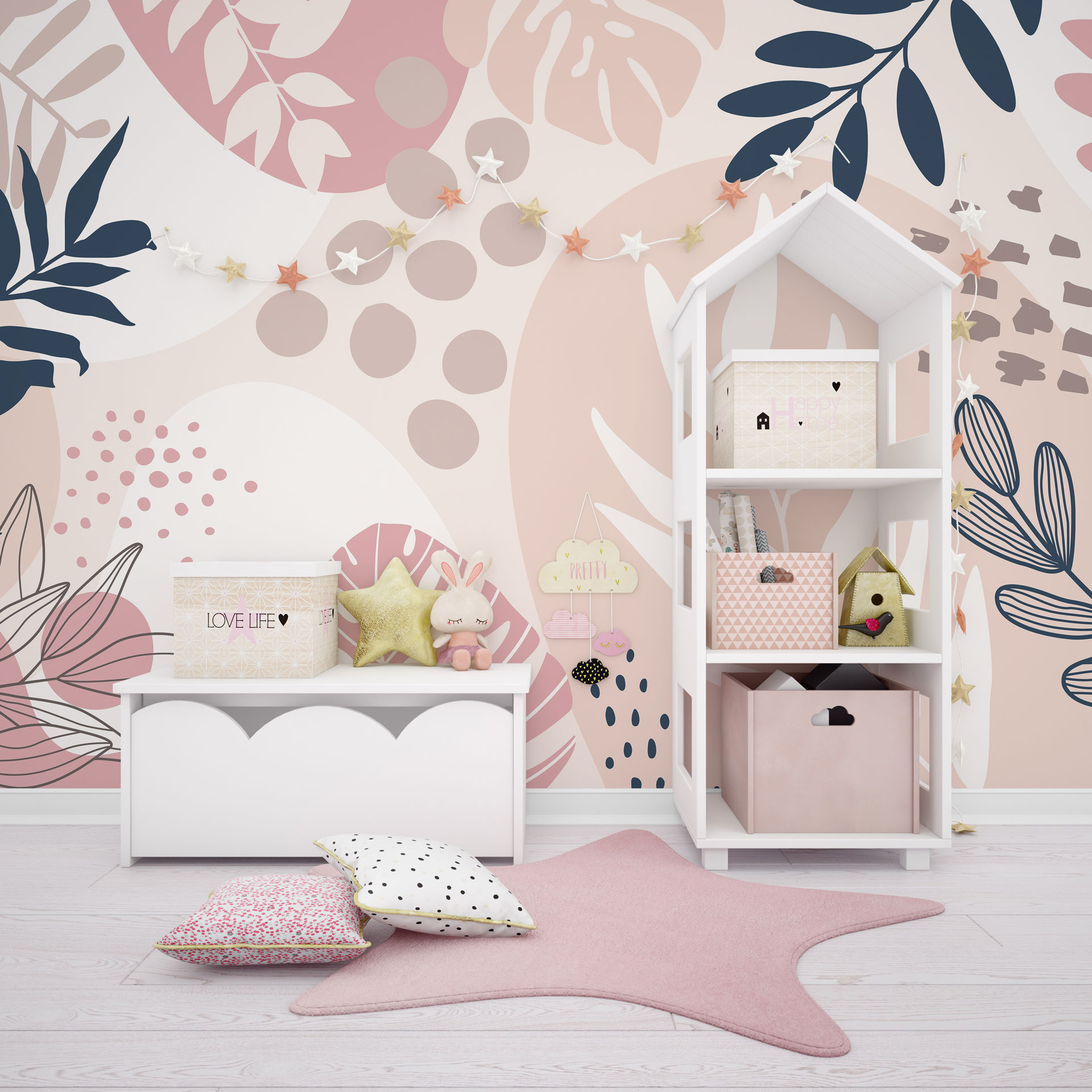 Carta da parati Pretty — Color Art Center Boscoreale