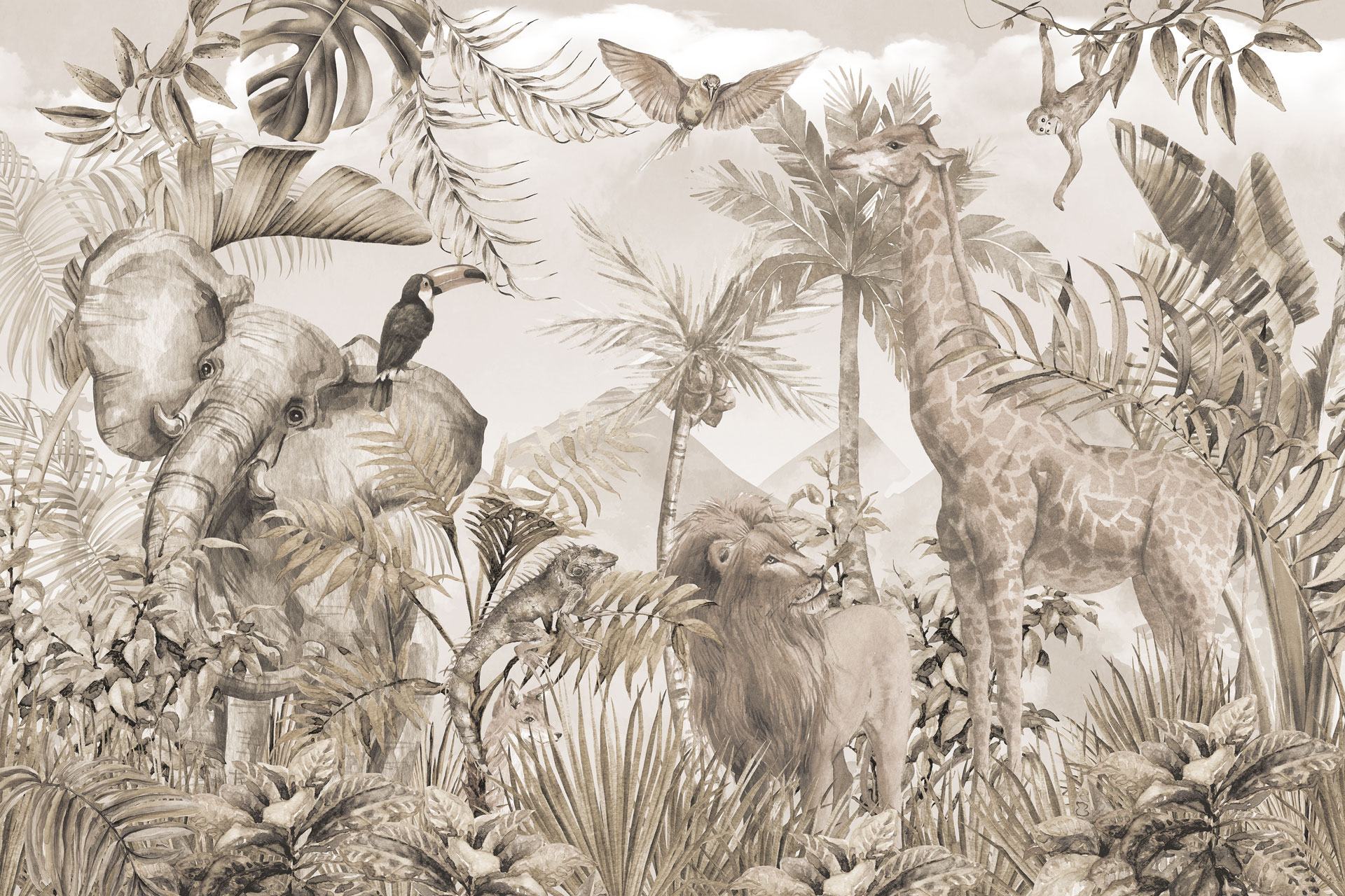 Carta da parati Savana — Color Art Center Boscoreale