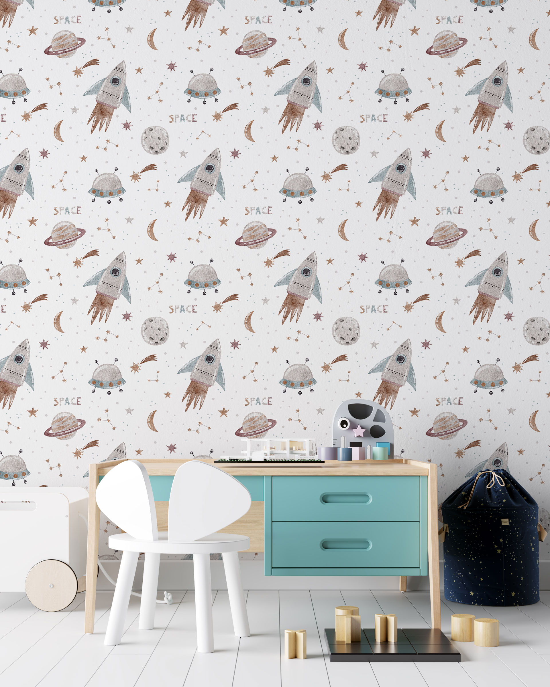 Carta da parati Space Pattern — Color Art Center Boscoreale