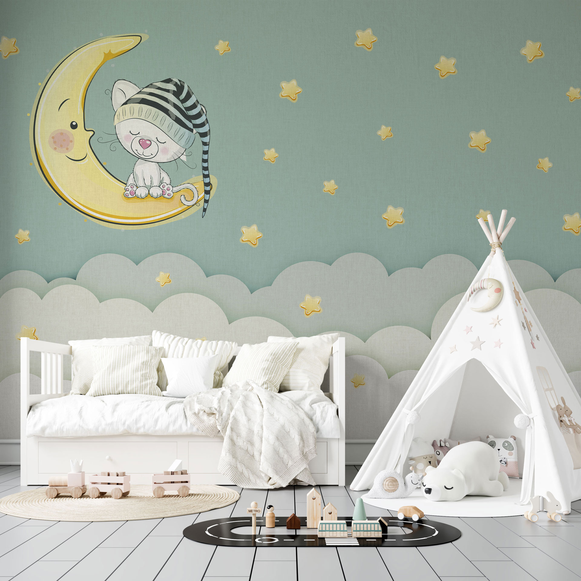 Carta da parati Spicchio di Luna — Color Art Center Boscoreale