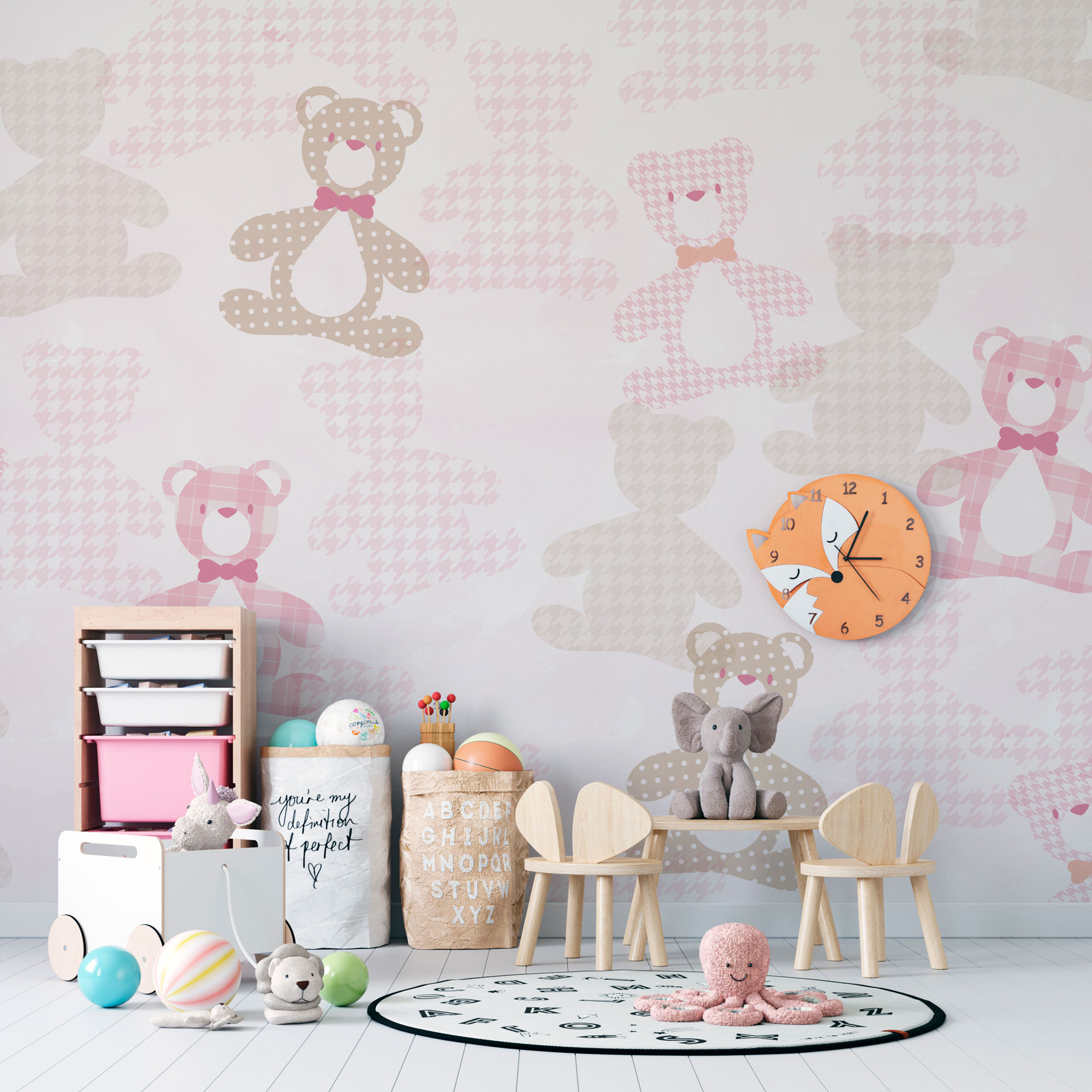 Carta da parati Teddy — Color Art Center Boscoreale