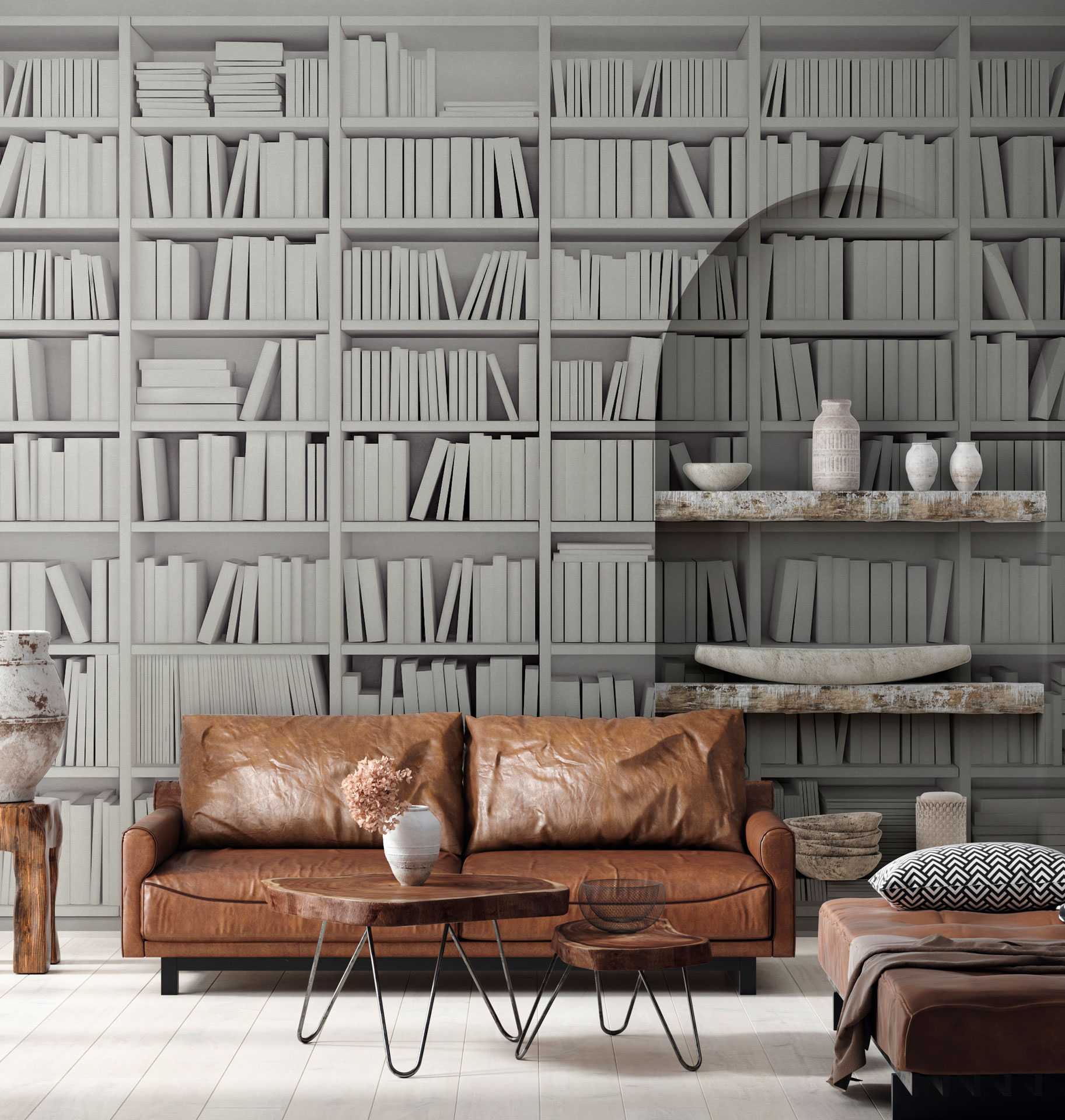 Carta da parati Library — Color Art Center Boscoreale