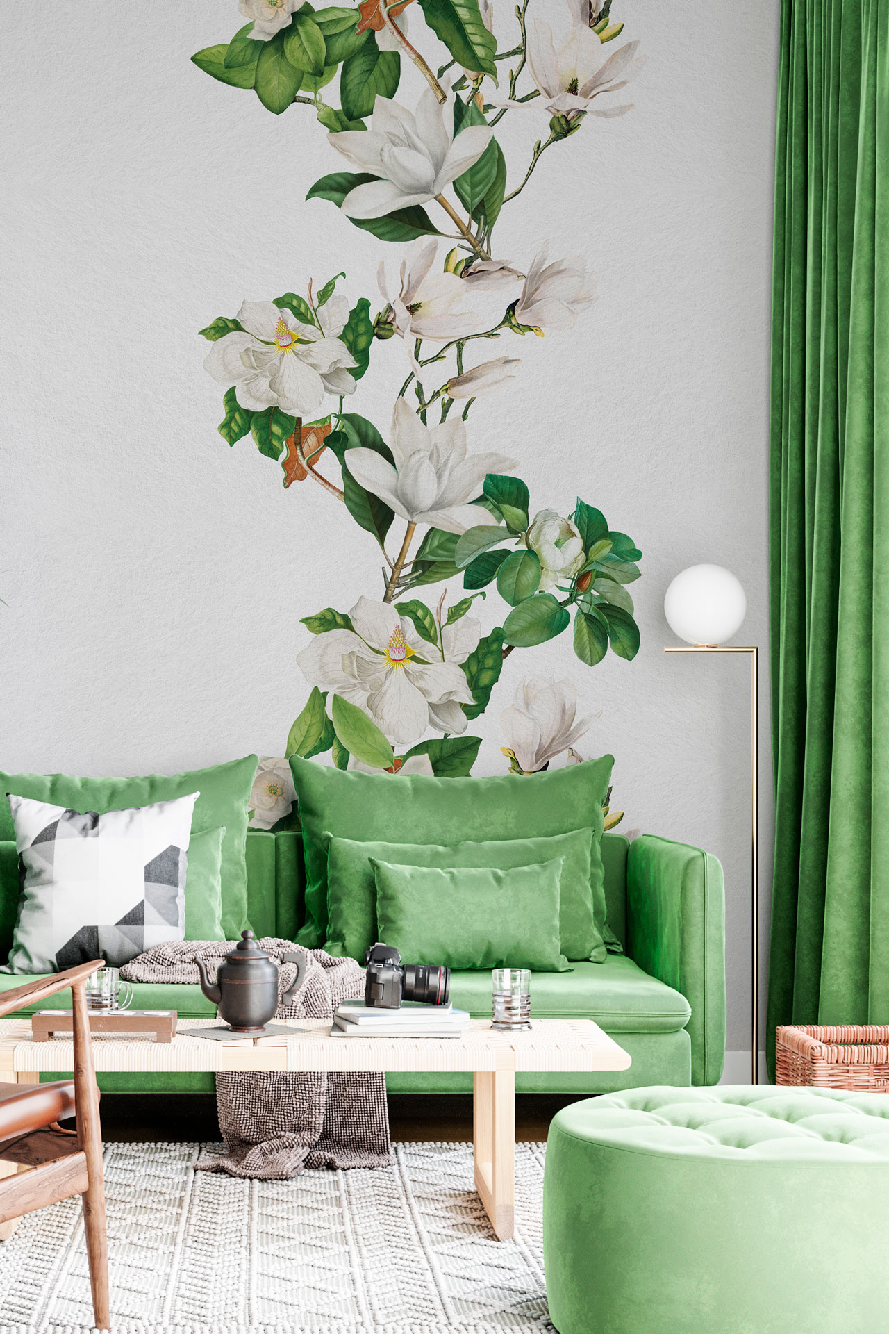 Carta da parati Magnolia — Color Art Center Boscoreale