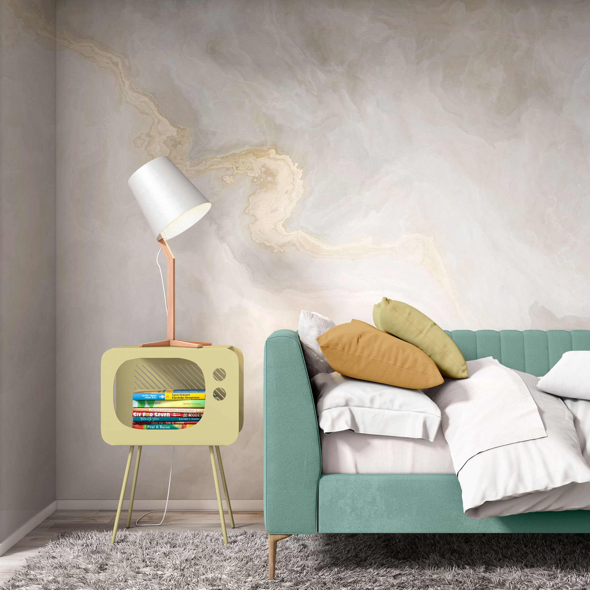 Carta da parati Marble One — Color Art Center Boscoreale