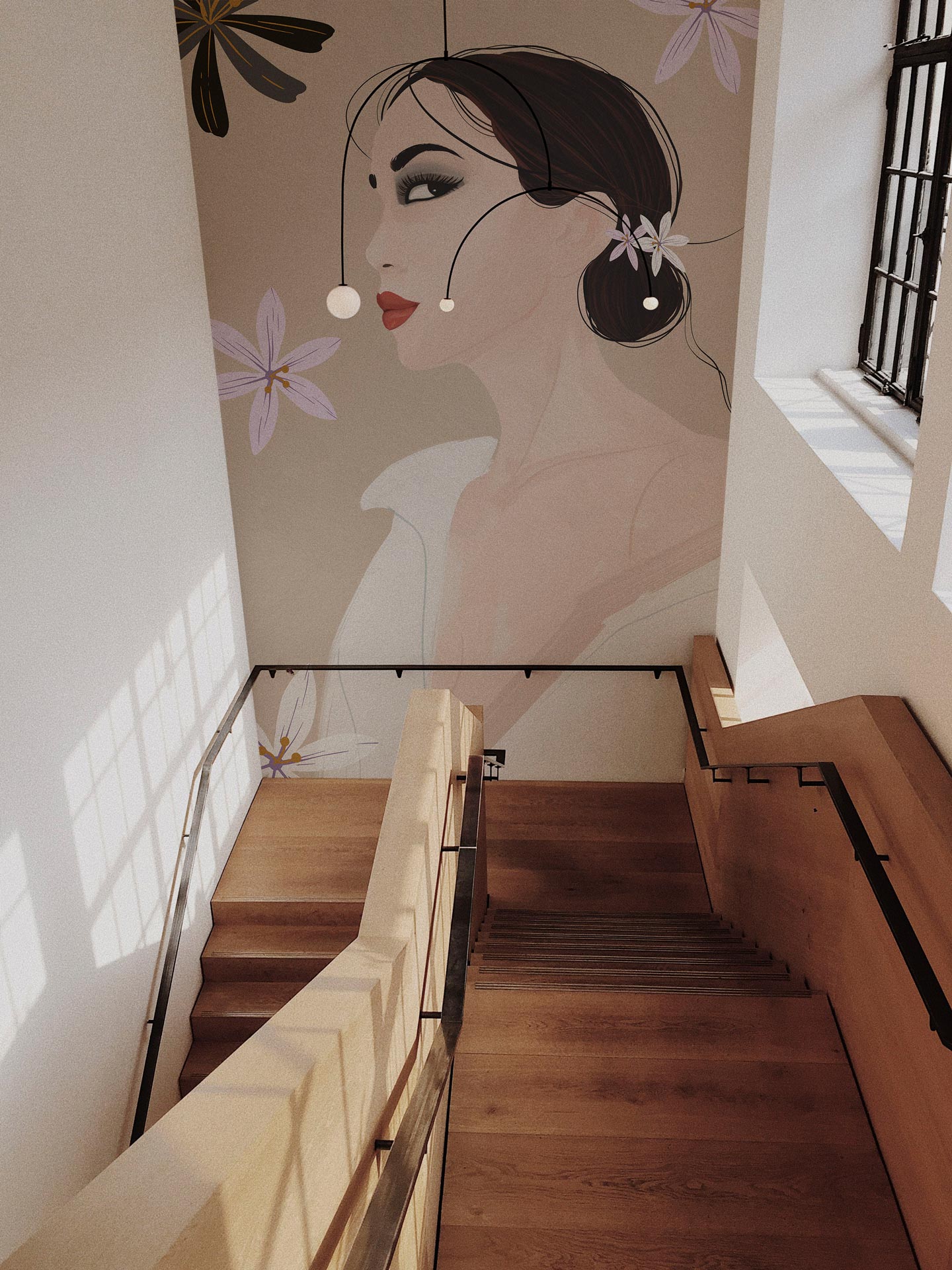Carta da parati Mujer — Color Art Center Boscoreale