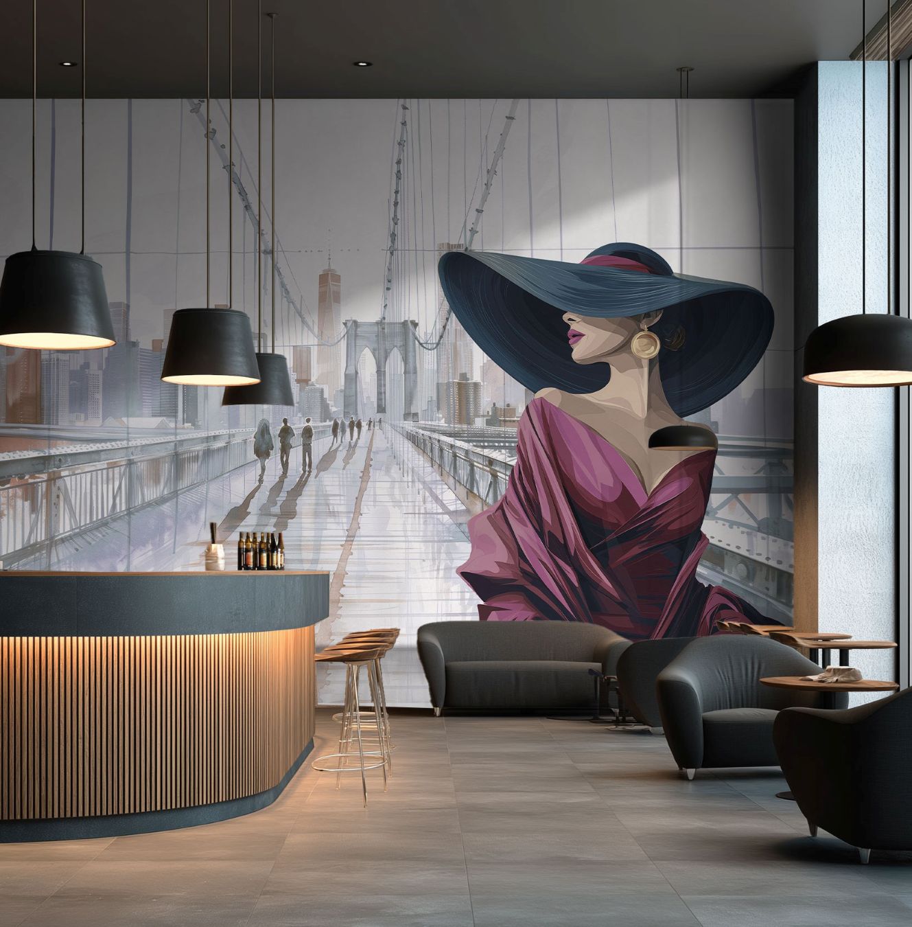Carta da parati New York — Color Art Center Boscoreale