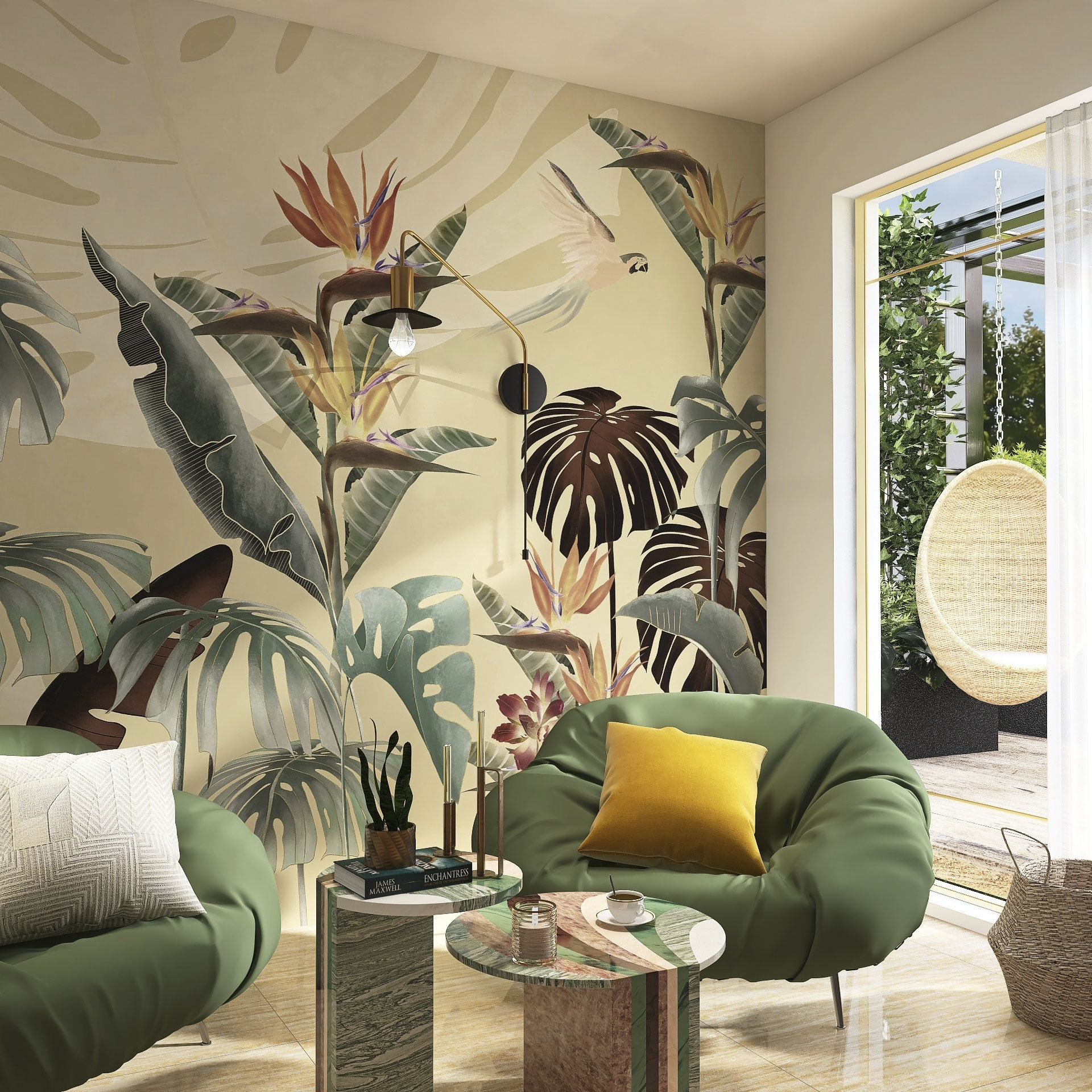 Carta da parati Paradise — Color Art Center Boscoreale