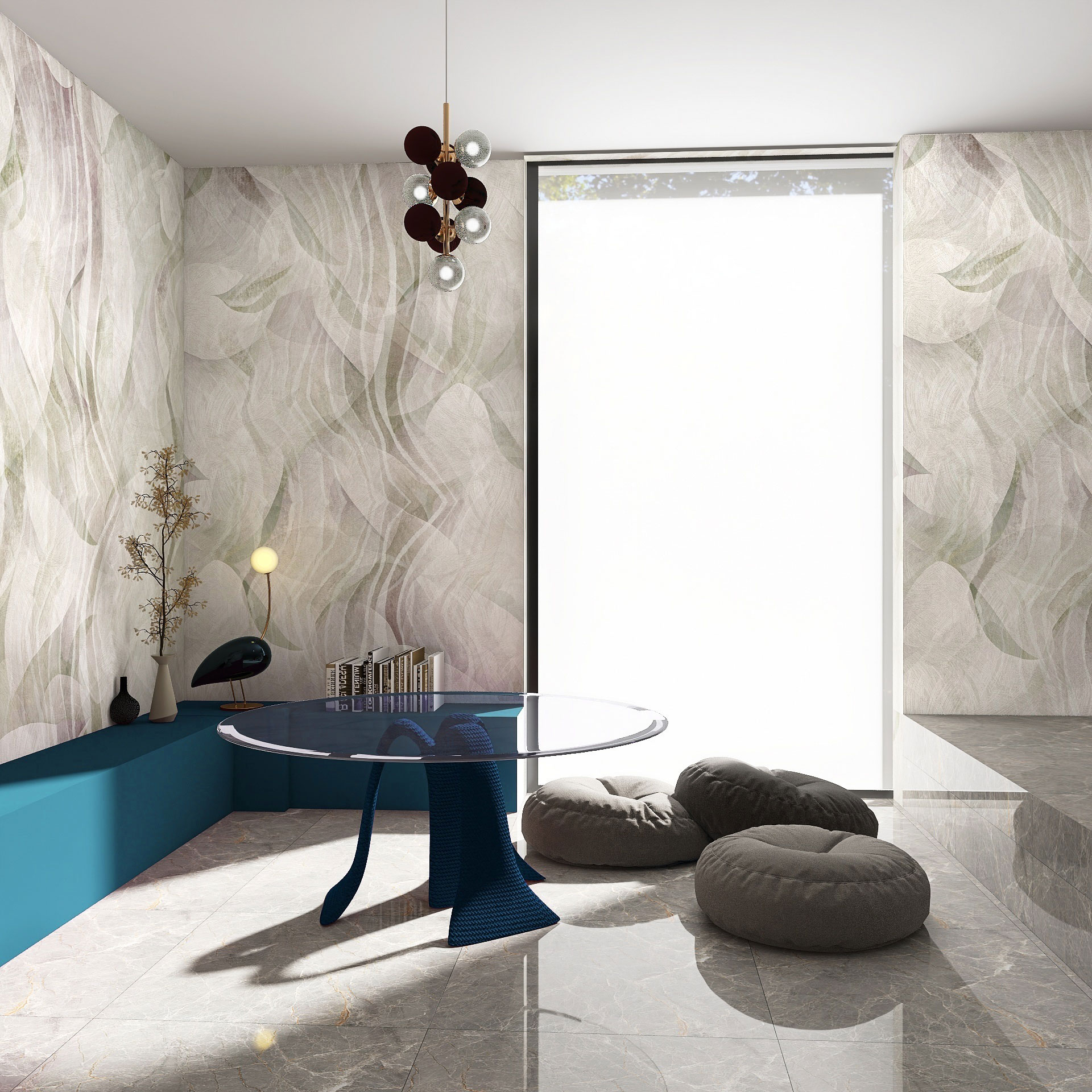 Carta da parati Wavy — Color Art Center Boscoreale