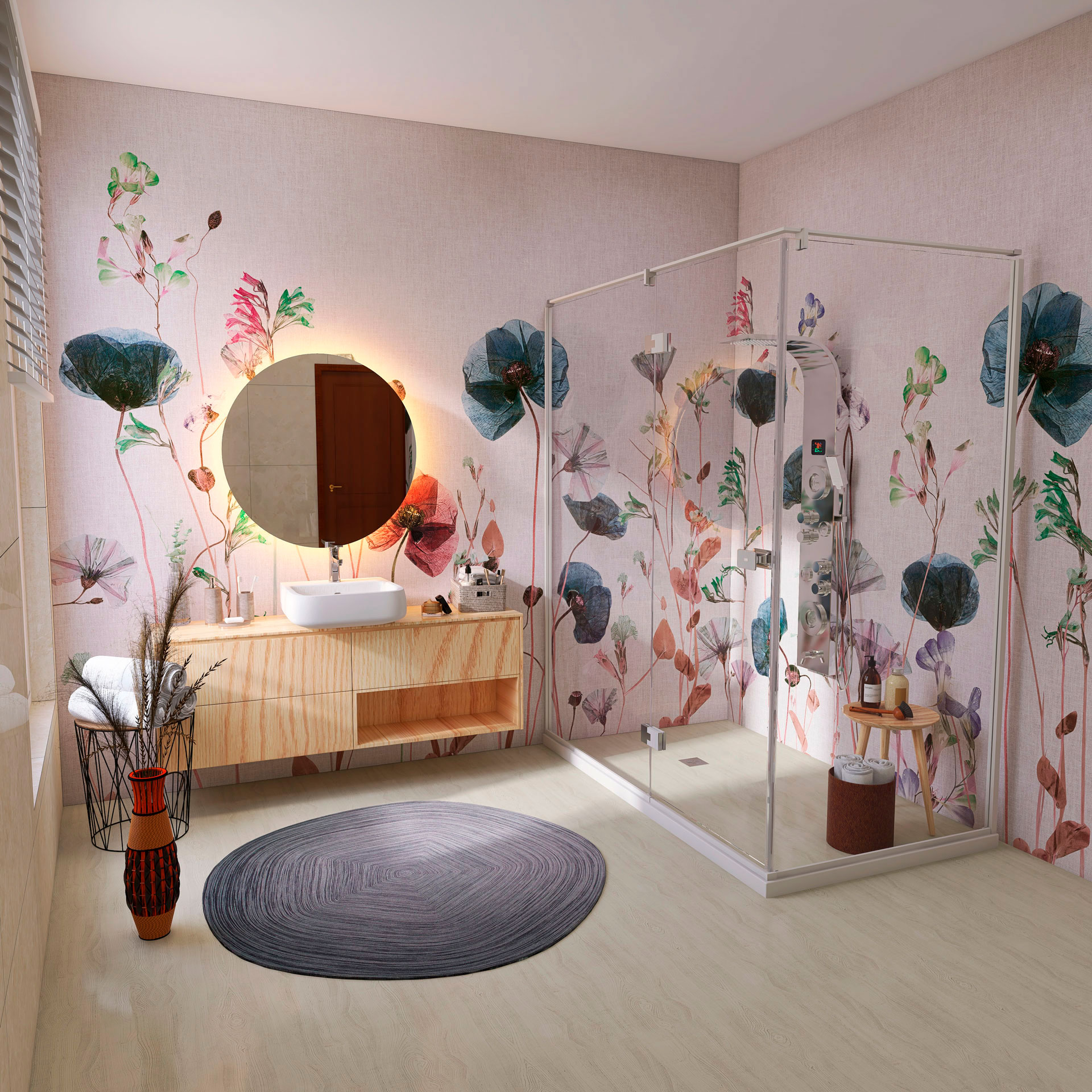 Carta da parati Wildflow — Color Art Center Boscoreale