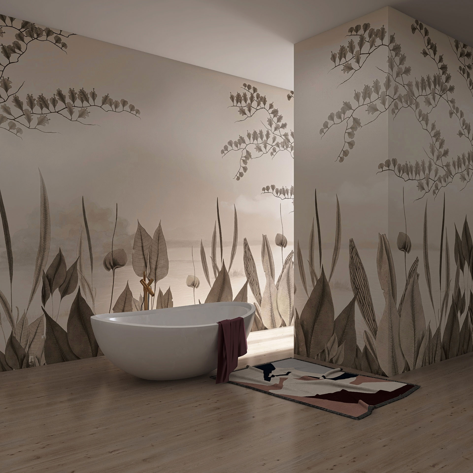 Carta da parati Woodland — Color Art Center Boscoreale