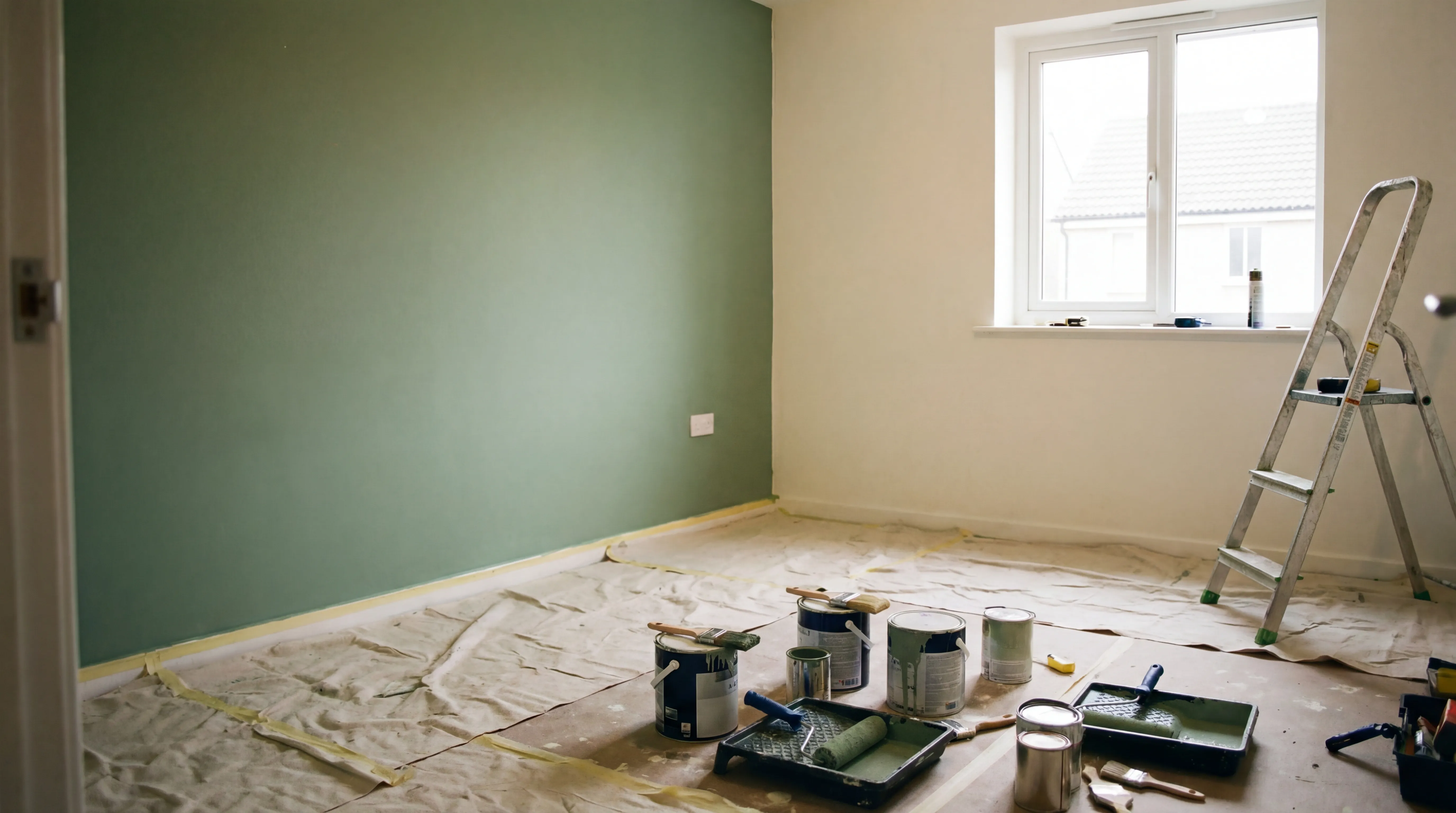 Terza installazione boiserie completata corridoio