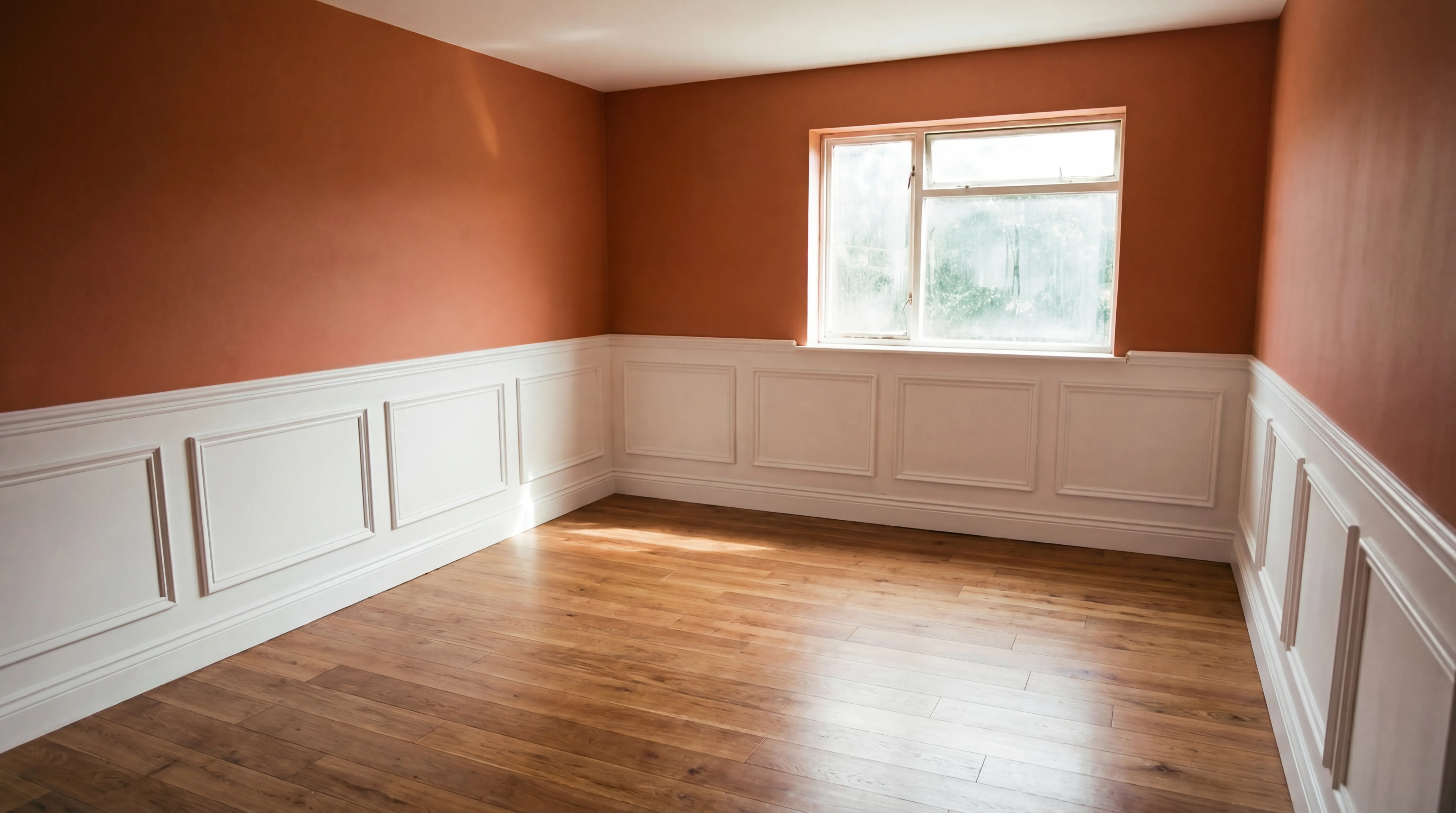 Parete ingresso prima installazione boiserie decorativa da Color Art Center IZZO a Boscoreale