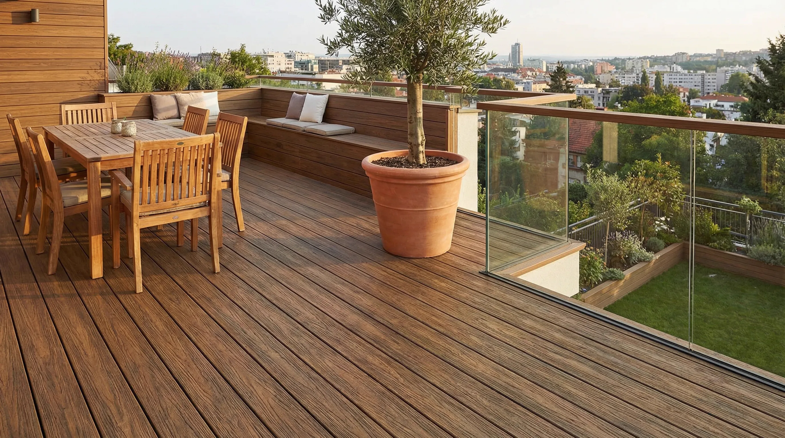 Doghe WPC per pavimento da esterno e giardino