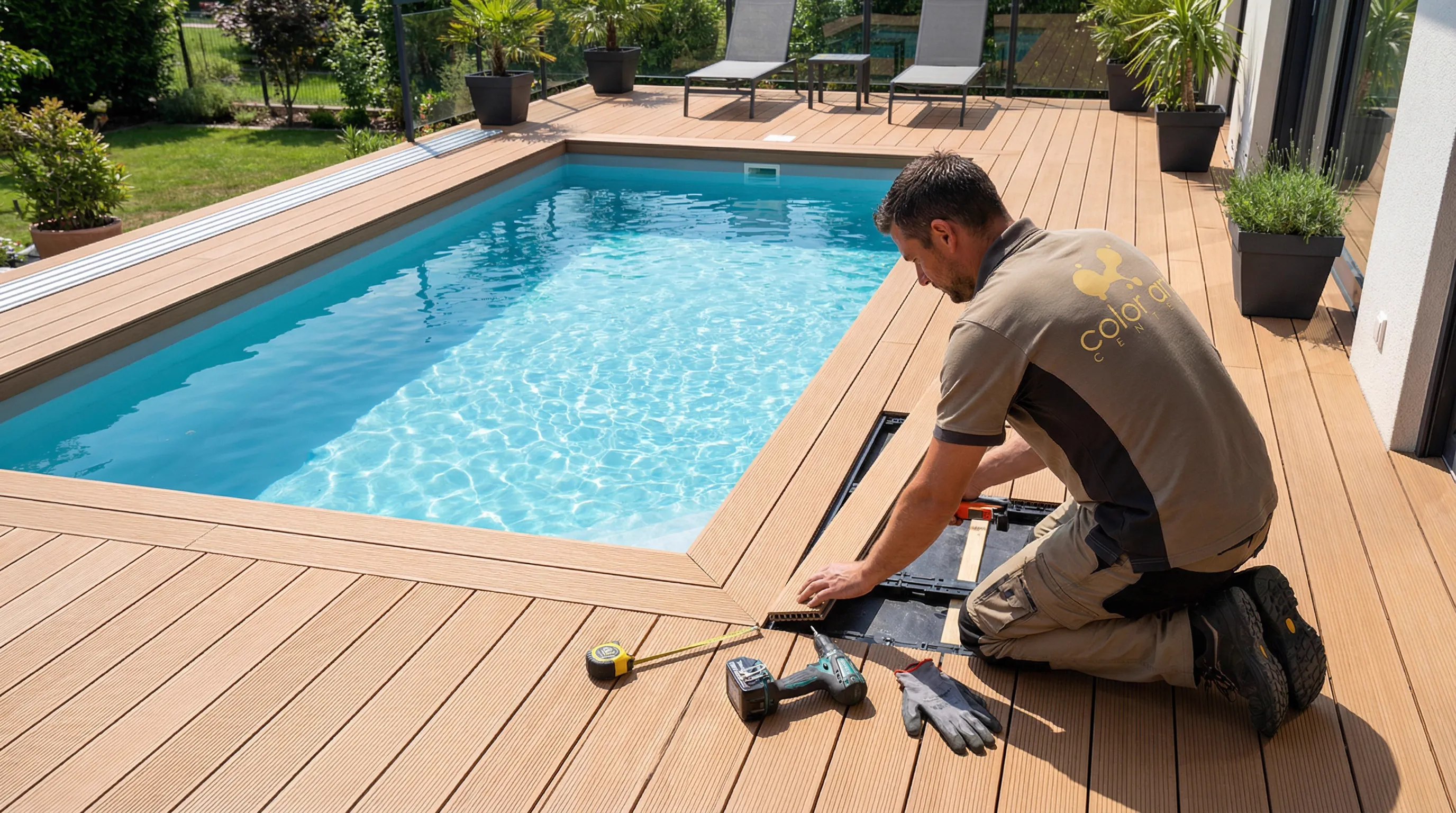 Doghe WPC per pavimento da esterno e giardino