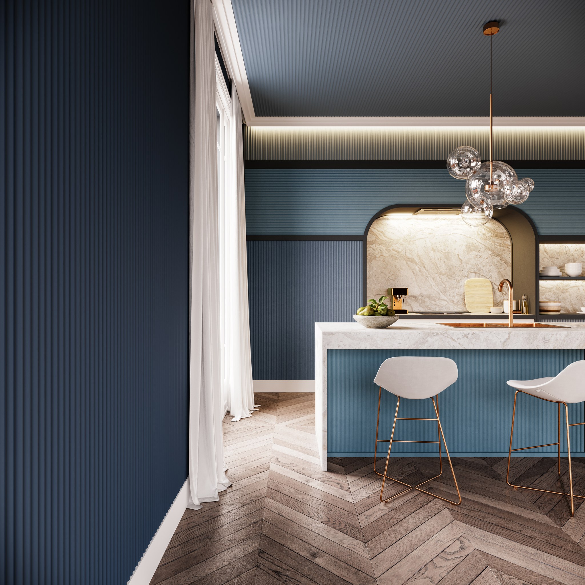Pannelli 3D Wall Covering ORAC parete onda