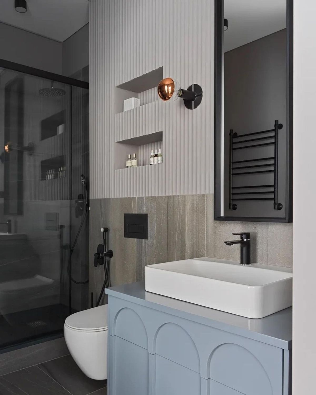 Boiserie pannelli parete ORAC bagno