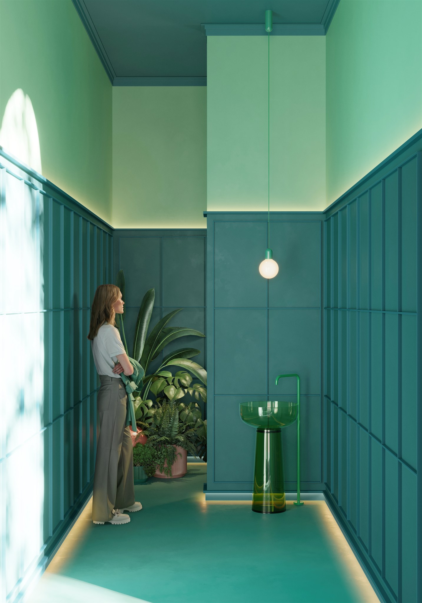 Battiscopa Cascade SX185 Modern ORAC SX185 — Capsule Collection Modern Color Art Center Boscoreale