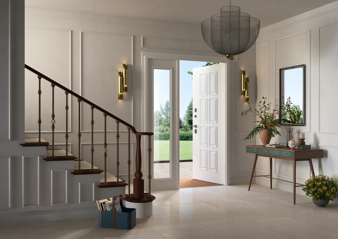 Boiserie classica per rivestimento parete soggiorno