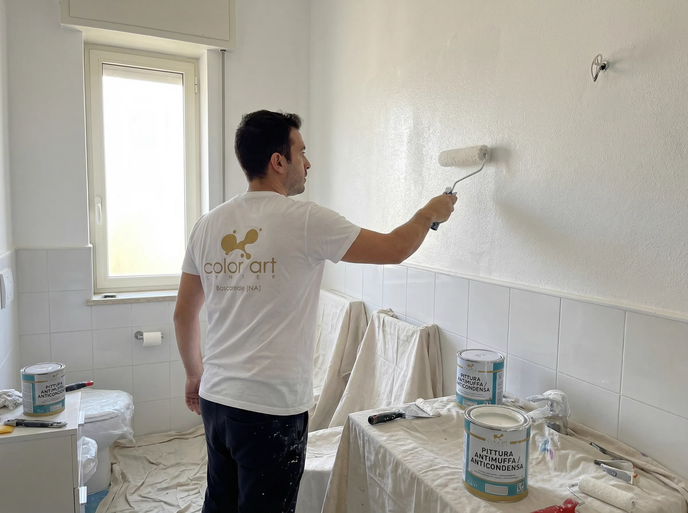 Esterno trattato con pittura silossanica impermeabile da Color Art Center IZZO a Boscoreale