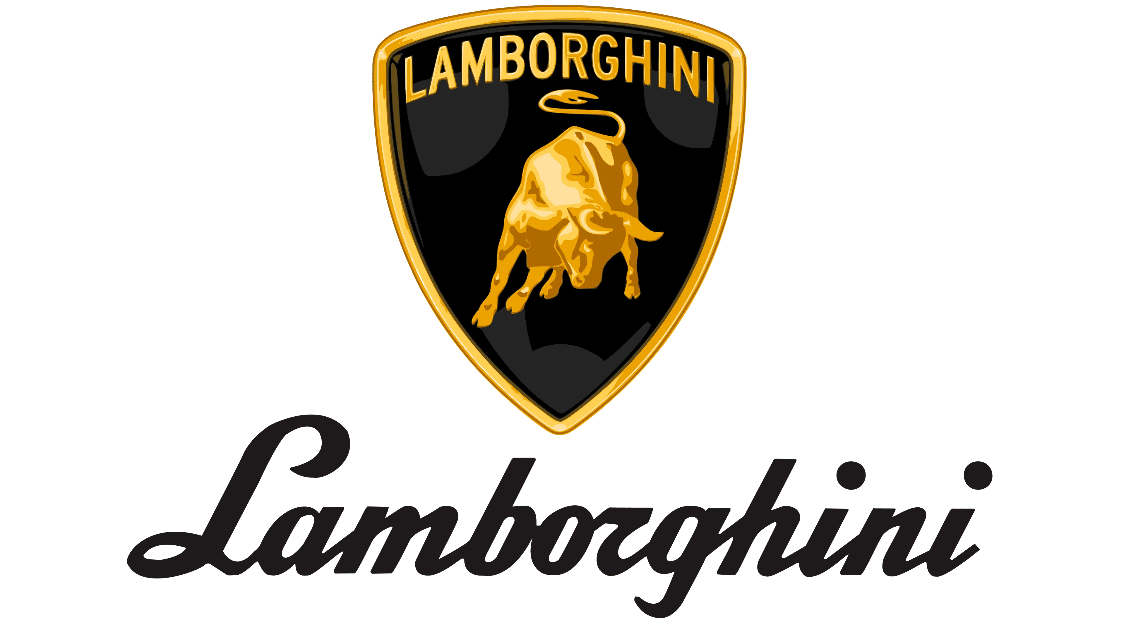 Logo Lamborghini carta da parati design sportivo